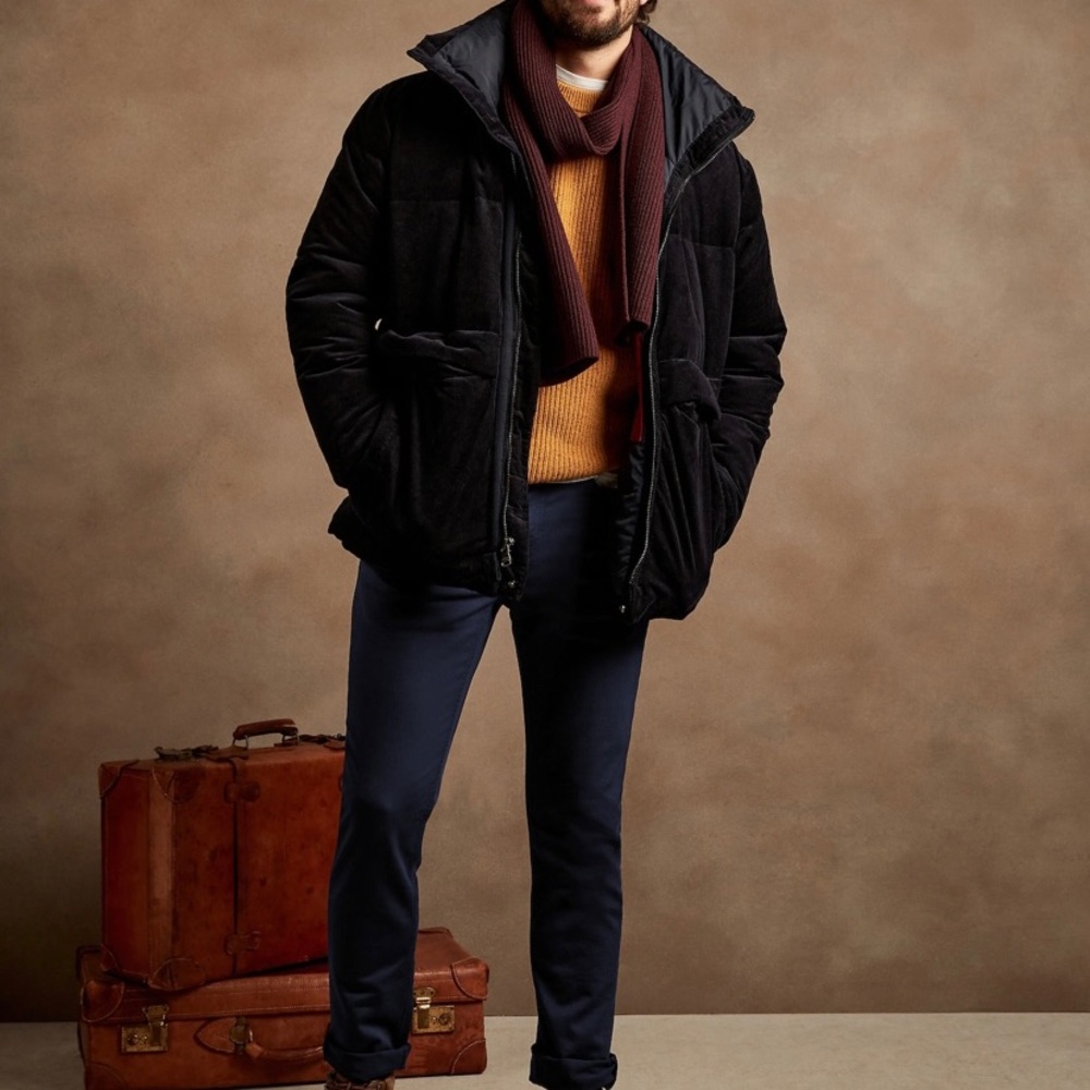 Banana Republic Navy Slim Traveler Pant